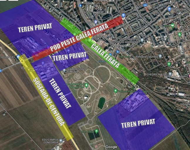 Petiția Parcul Municipal Ploiești schema